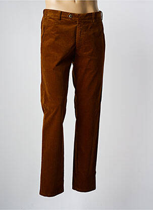 Pantalon chino stretch taille normale marron MEYER homme