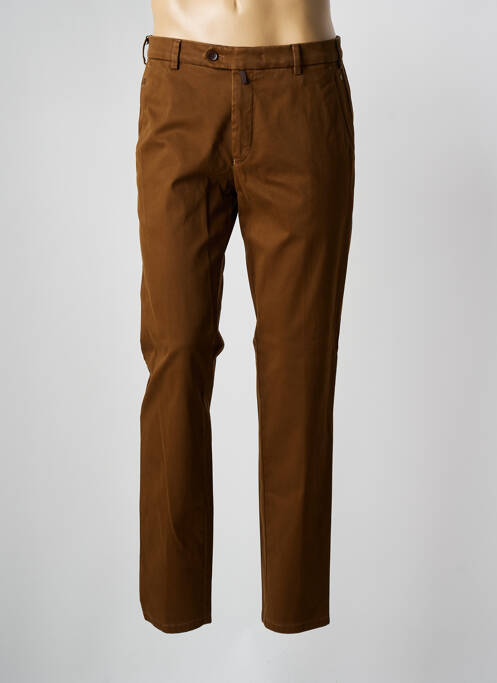 Pantalon chino stretch taille normale marron MEYER homme