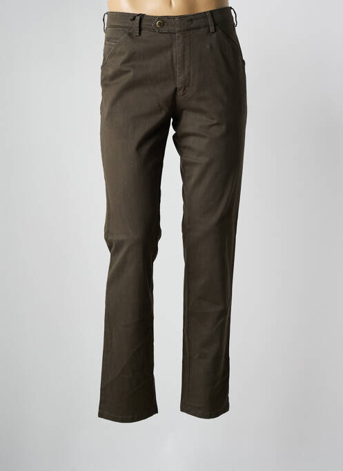 Pantalon chino tissage chiné taille normale gris MEYER homme