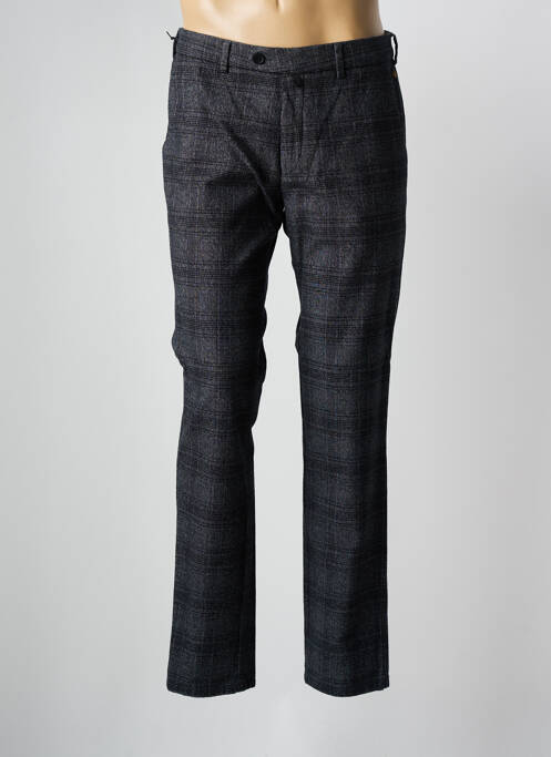 Pantalon chino imprimé imprimé prince de galle taille normale gris MEYER homme