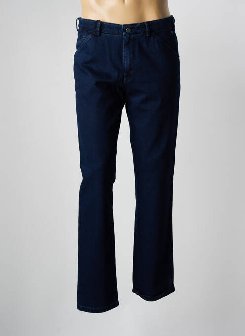 Pantalon chino stretch taille normale bleu MEYER homme