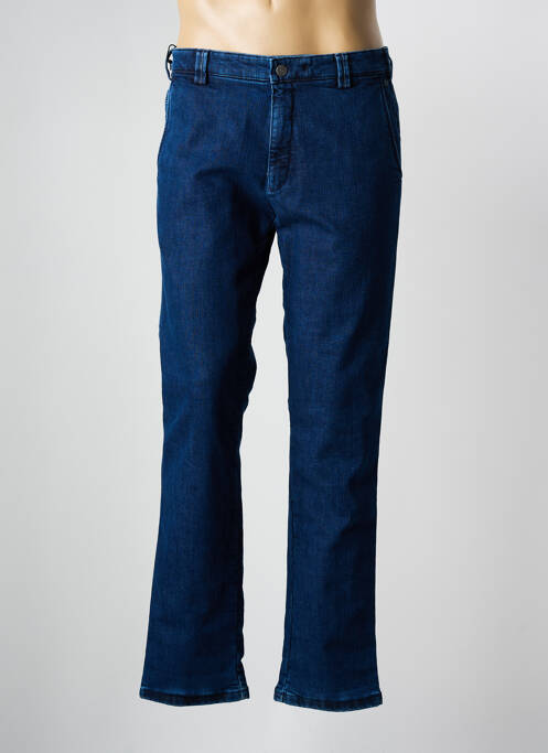 Pantalon chino stretch taille normale bleu MEYER homme