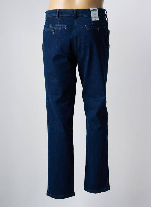 Pantalon chino stretch taille normale bleu MEYER homme