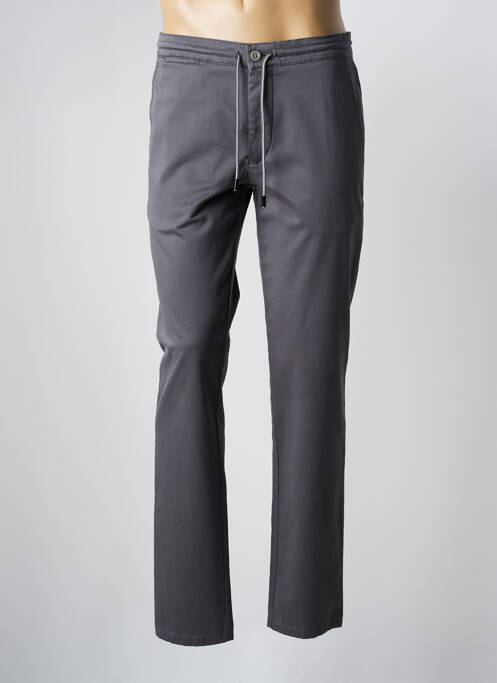 Pantalon chino stretch taille normale gris MEYER homme