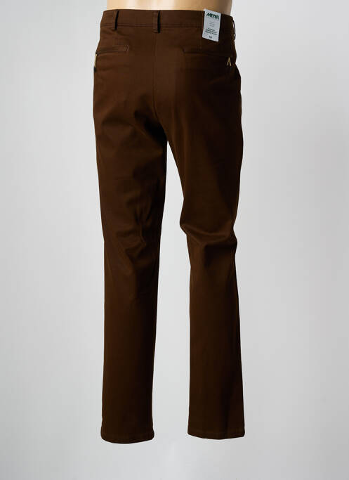 Pantalon chino marron MEYER pour homme