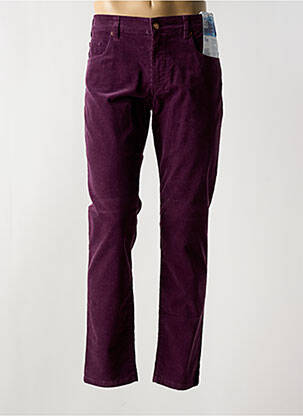 Pantalon slim tissage velours taille normale violet M5 BY MEYER homme