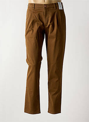 Pantalon chino bio taille haute marron M5 BY MEYER homme