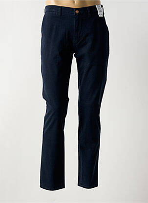 Pantalon chino tissage chiné taille normale bleu M5 BY MEYER homme