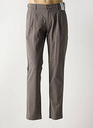 Pantalon chino tissage chiné taille haute marron M5 BY MEYER homme