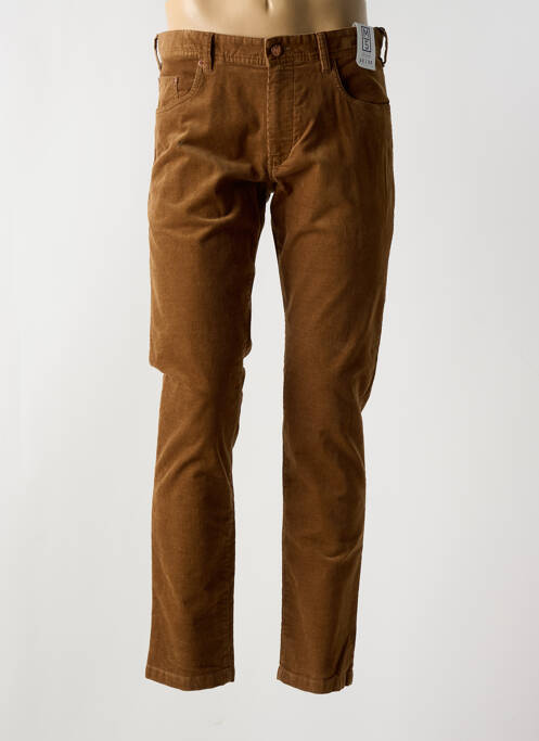 Pantalon slim stretch taille normale marron M5 BY MEYER homme