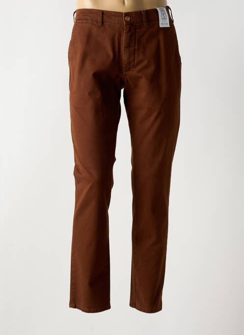 Pantalon chino tissage chiné taille normale orange M5 BY MEYER homme