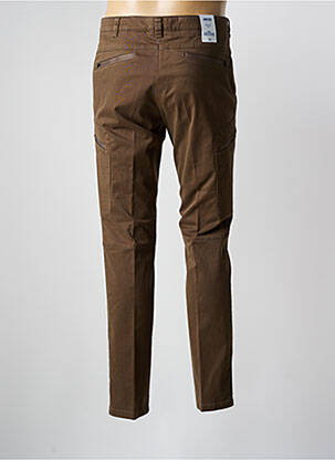 Pantalon slim fermeture zippée sous rabat boutonné marron MEYER homme