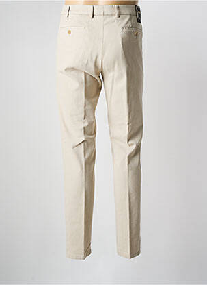 Pantalon slim fermeture zippée sous rabat boutonné beige MEYER homme