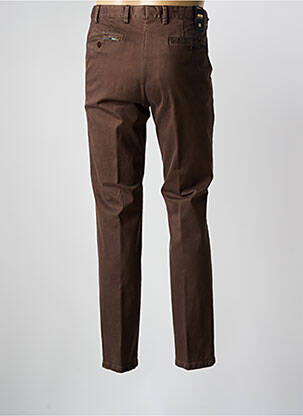 Pantalon slim fermeture zippée sous rabat boutonné marron MEYER homme