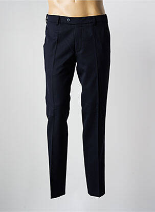 Pantalon slim fermeture zippée sous rabat boutonné bleu MEYER homme