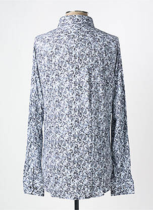 Chemise manches longues imprimé fantaisie bleu DESOTO homme