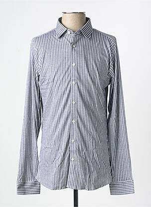 Chemise manches longues imprimé fantaisie gris DESOTO homme