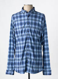 Chemise manches longues imprimé fantaisie bleu DESOTO homme
