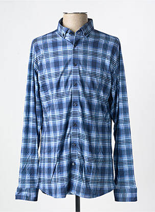 Chemise manches longues imprimé fantaisie bleu DESOTO homme