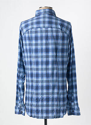 Chemise manches longues imprimé fantaisie bleu DESOTO homme
