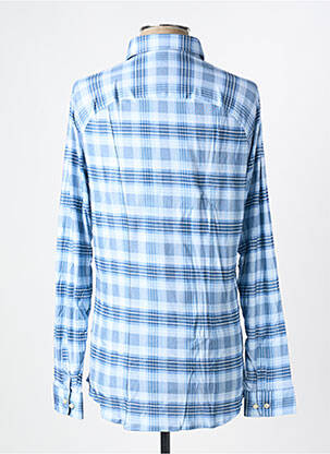 Chemise manches longues imprimé fantaisie bleu DESOTO homme