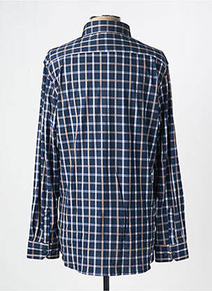 Chemise manches longues imprimé fantaisie bleu DESOTO homme