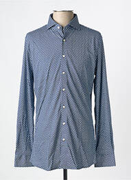 Chemise manches longues imprimé fantaisie bleu DESOTO homme