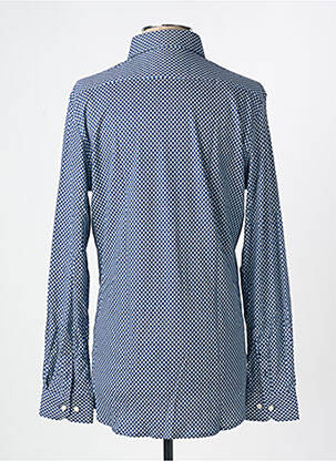 Chemise manches longues imprimé fantaisie bleu DESOTO homme
