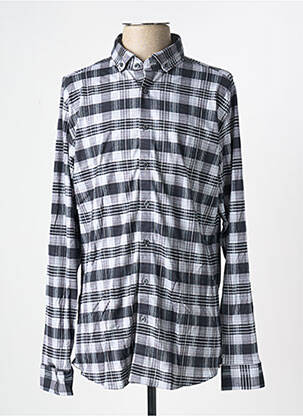 Chemise manches longues imprimé fantaisie gris DESOTO homme