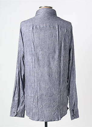 Chemise manches longues imprimé fantaisie gris DESOTO homme