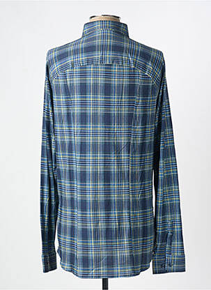 Chemise manches longues imprimé fantaisie bleu DESOTO homme