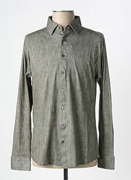 Chemise manches longues imprimé fantaisie vert DESOTO homme