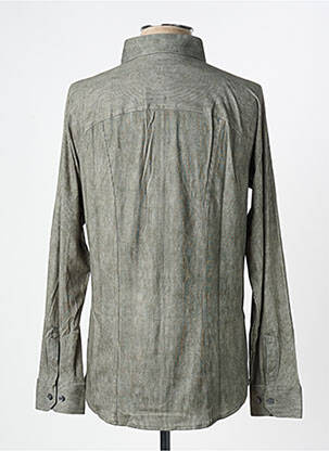 Chemise manches longues imprimé fantaisie vert DESOTO homme