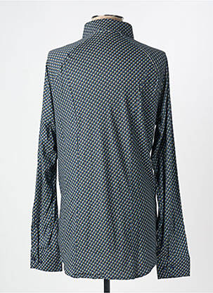 Chemise manches longues imprimé fantaisie bleu DESOTO homme