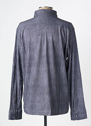 Chemise manches longues imprimé fantaisie bleu DESOTO homme