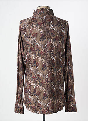 Chemise manches longues imprimé fantaisie vert DESOTO homme