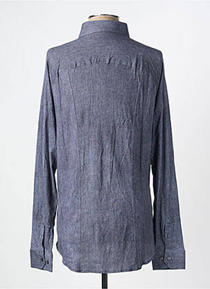 Chemise manches longues imprimé fantaisie bleu DESOTO homme