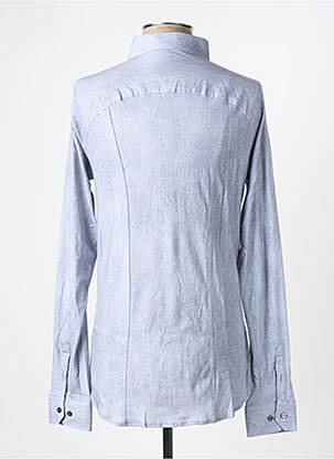 Chemise manches longues imprimé fantaisie bleu DESOTO homme