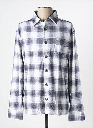 Chemise manches longues imprimé fantaisie gris DESOTO homme