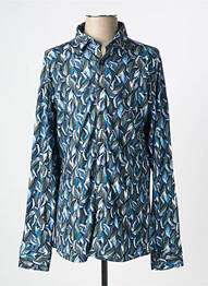 Chemise manches longues imprimé fantaisie bleu DESOTO homme