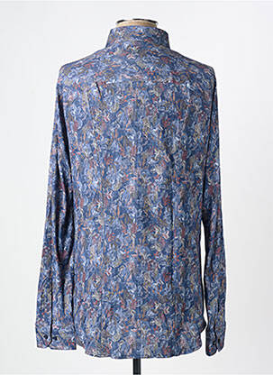 Chemise manches longues imprimé fantaisie bleu DESOTO homme