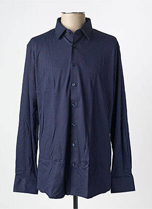 Chemise manches longues bleu DESOTO pour homme