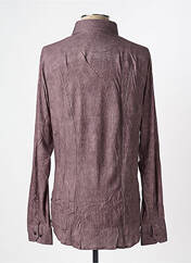 Chemise manches longues marron DESOTO pour homme seconde vue