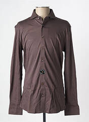 Chemise manches longues marron DESOTO pour homme seconde vue
