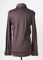 Chemise manches longues marron DESOTO pour homme seconde vue
