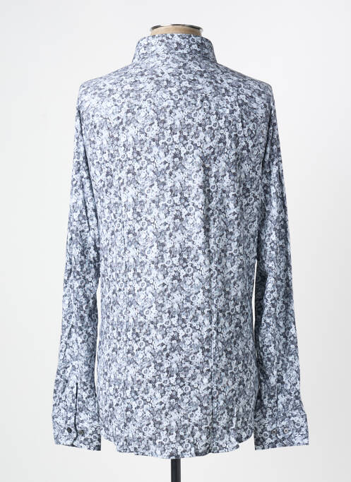 Chemise manches longues imprimé fantaisie bleu DESOTO homme