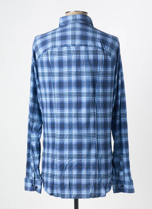 Chemise manches longues imprimé fantaisie bleu DESOTO homme
