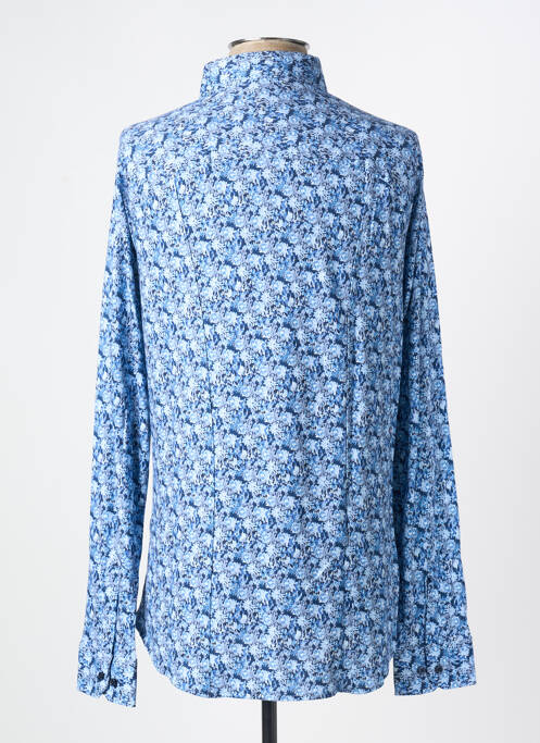 Chemise manches longues imprimé fantaisie bleu DESOTO homme