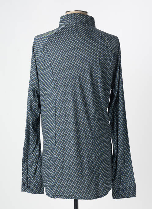 Chemise manches longues imprimé fantaisie bleu DESOTO homme