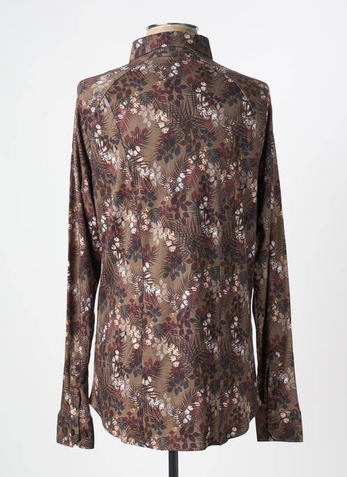 Chemise manches longues imprimé fantaisie vert DESOTO homme